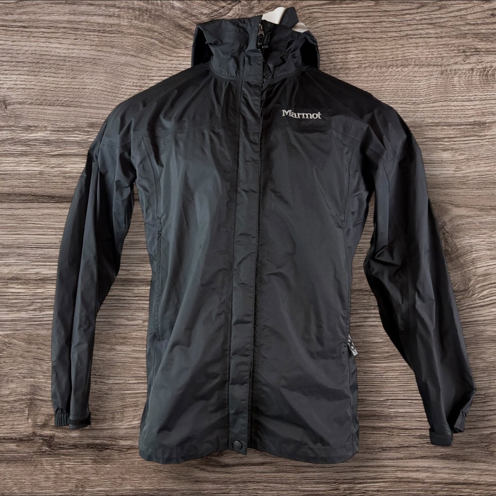 Marmot Rain Waterproof Membrane Jacket Black Women's Large T55200-4-MXP1 (932)